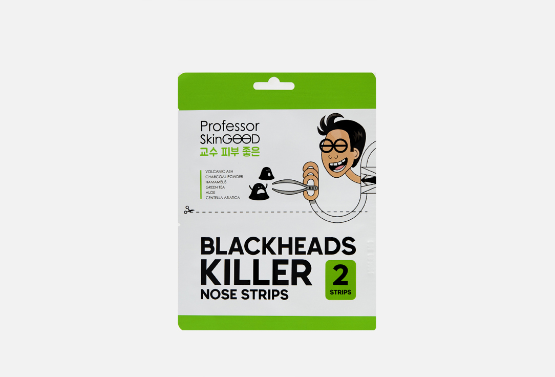 Полоски для носа для глубокого очищения Professor SkinGOOD Blackheads Killer Nose Strips  