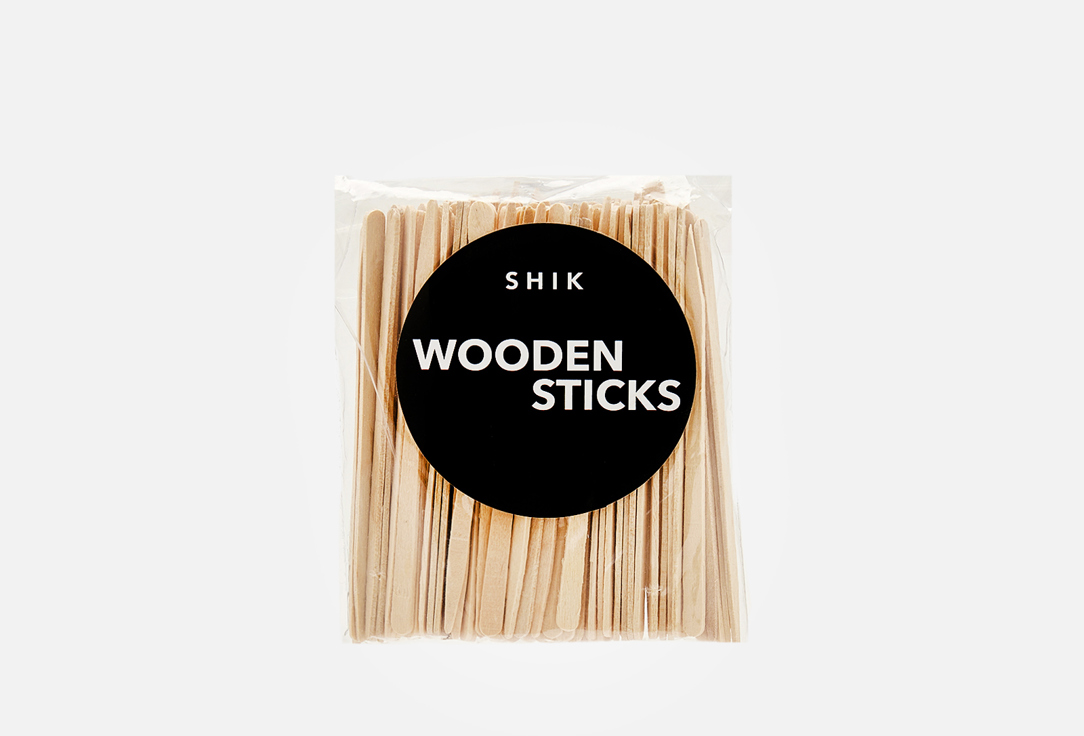деревянные шпатели shik для нанесения воска wooden sticks Деревянные шпатели для нанесения воска SHIK Wooden sticks 100 шт