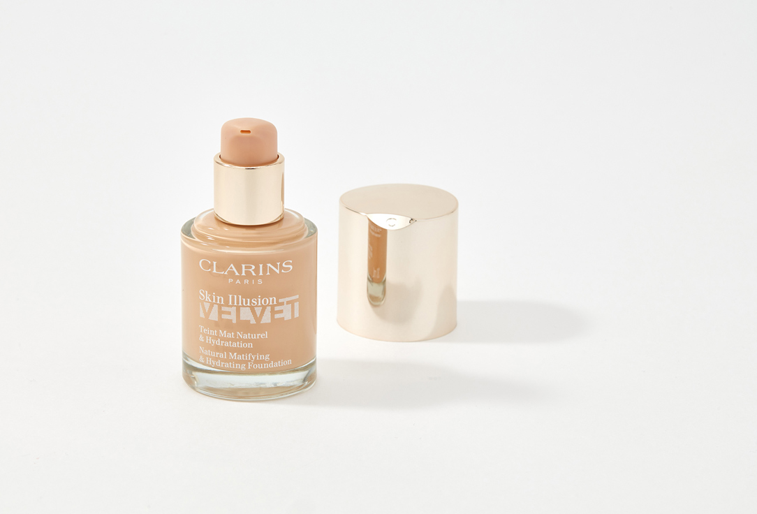 Clarins Увлажняющий тональный крем с матовым покрытием Skin Illusion Velvet 