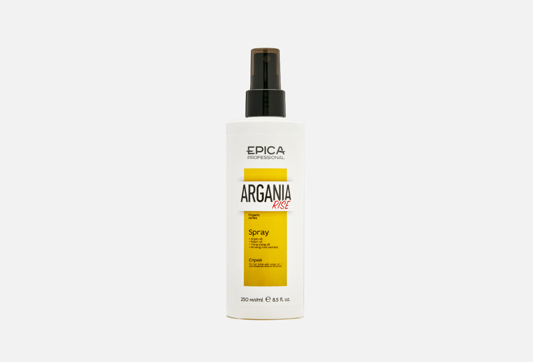 Спрей для придания блеска волосам с маслом арганы EPICA Professional argania rise organic  