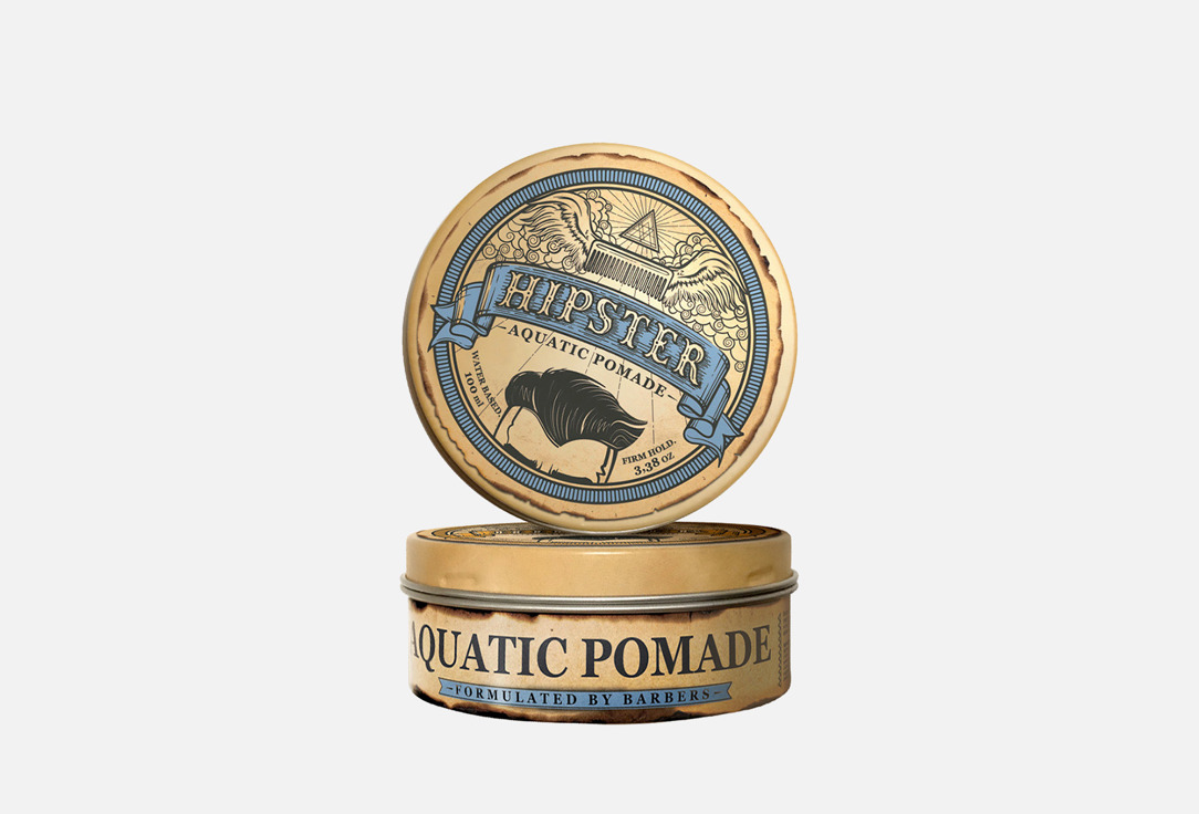 Помада для укладки волос со средней фиксацией и естественным блеском HIPSTER Aquatic Pomade 100 мл
