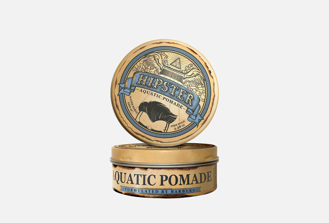 цена Помада для укладки волос со средней фиксацией и естественным блеском HIPSTER Aquatic Pomade 100 мл