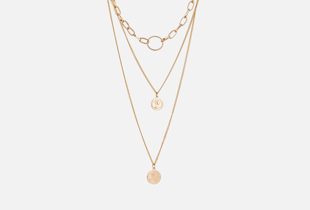 Изображение товара Колье для женщин с монетками регулируемое из бижутерного сплава Elizabeth Forostina.K