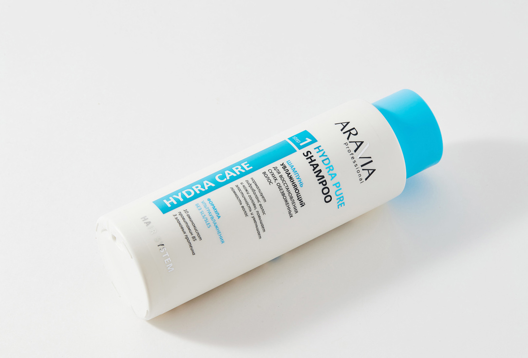 увлажняющий Шампунь для восстановления сухих обезвоженных волос  ARAVIA Professional Hydra Pure Shampoo 