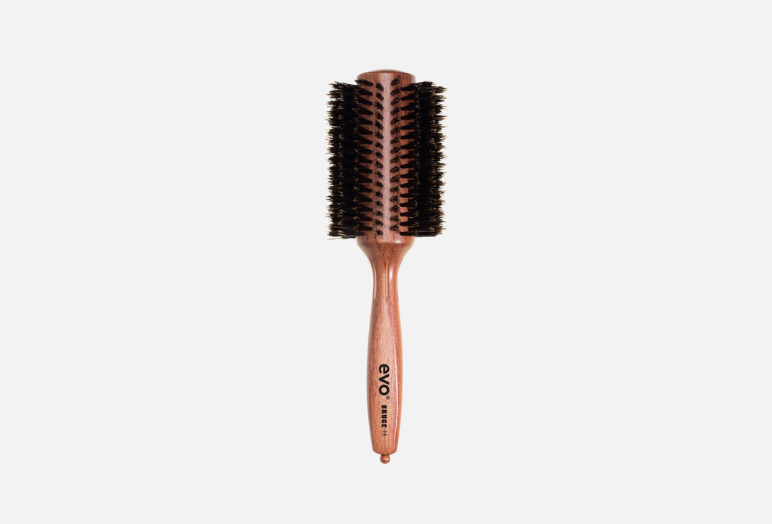 Круглая щетка с натуральной щетиной для волос 38мм EVO Bruce 38 natural bristle radial brush 1 шт
