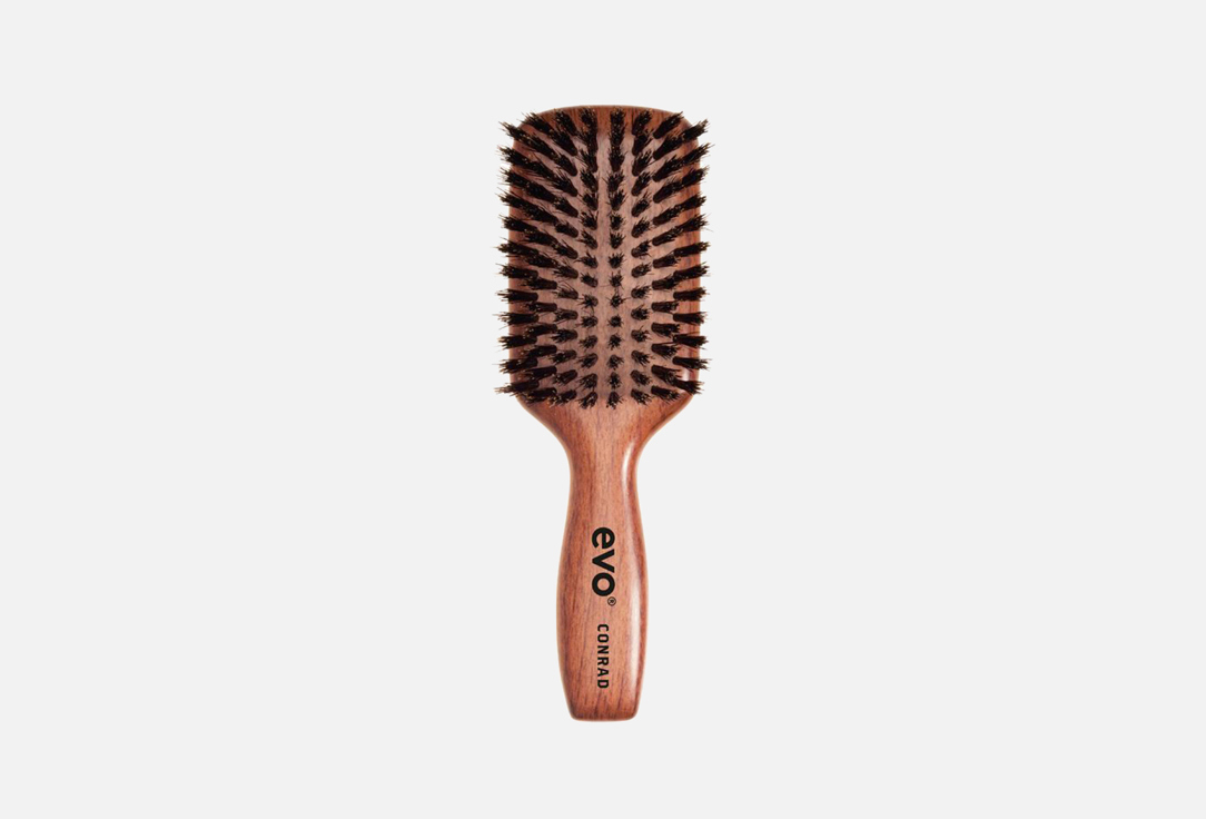 

Щетка с натуральной щетиной для причесок EVO, Conrad natural bristle dressing brush 1 шт
