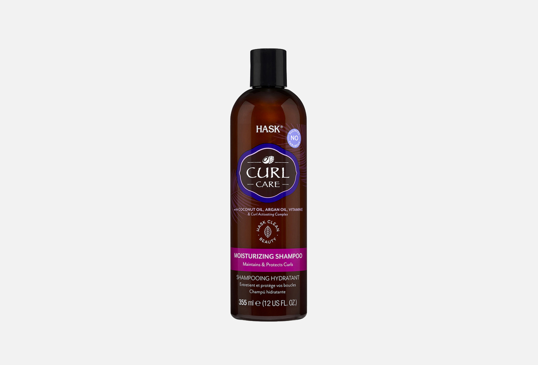 Увлажняющий шампунь для вьющихся волос HASK Curl Care Moisturizing Shampoo 355 мл hask beauty curl care увлажняющий шампунь 355 мл 12 жидк унций
