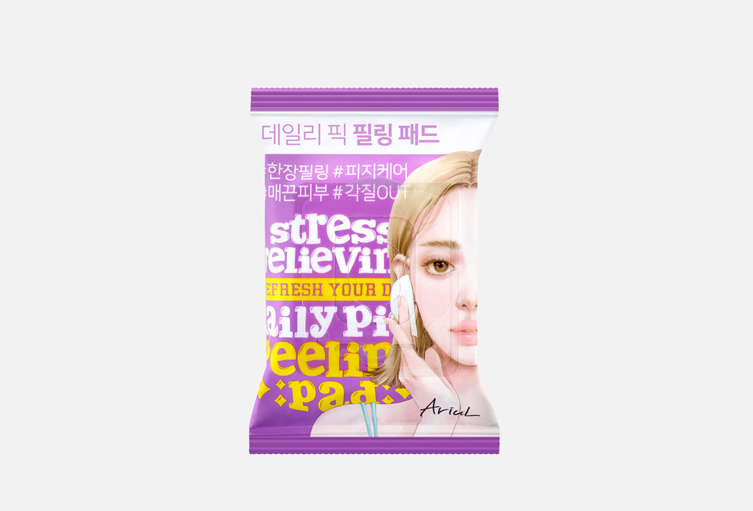 

Обновляющие пилинг-подушечки для лица ARIUL, Stress relieving pad 30 шт