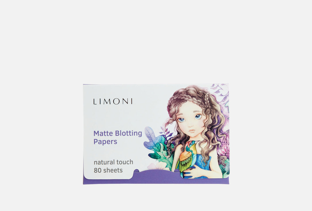 Матирующие салфетки для лица LIMONI Matte Blotting Papers lilac 