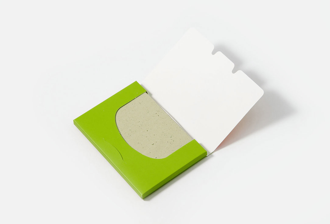 Матирующие салфетки для лица LIMONI Matte Blotting Papers green 