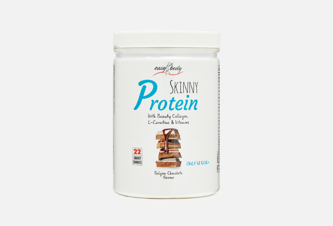 Комплексный протеин для похудения со вкусом бельгийский шоколад QNT Skinny Protein with beauty collagen, L-carnitine and vitamins  