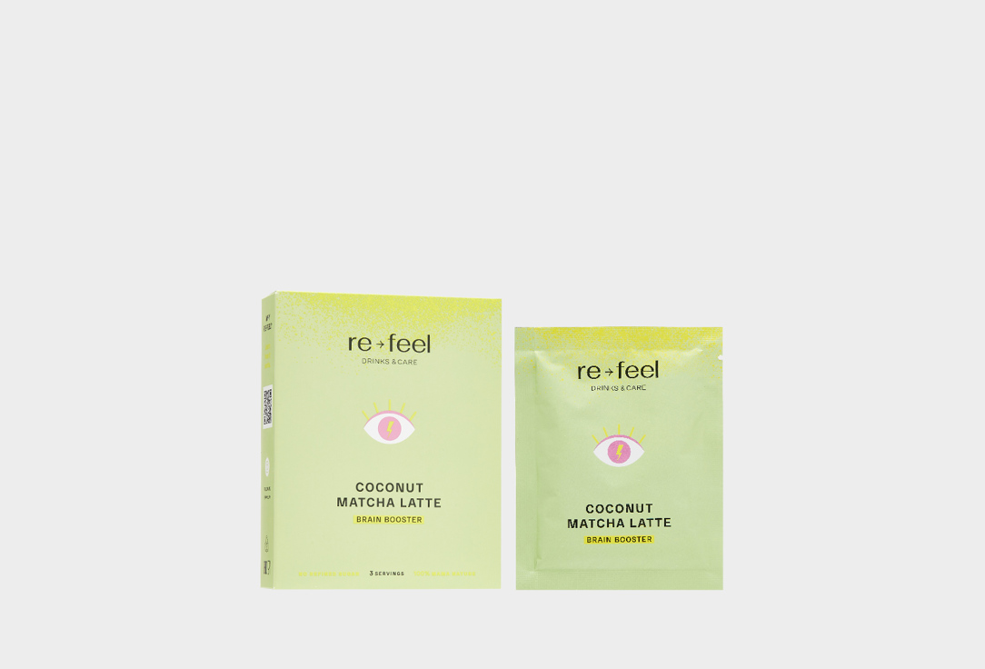 

Матча RE-FEEL, Coconut matcha latte 3 шт