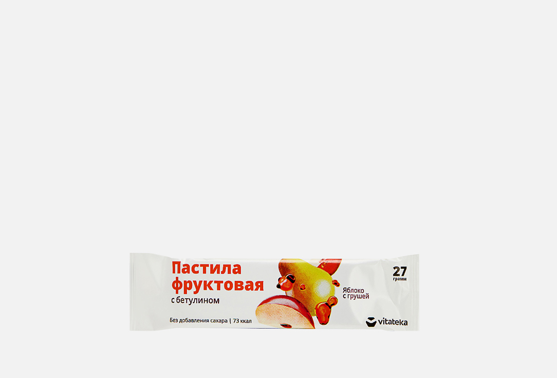 цена Пастила фруктовая VITATEKA Яблоко с грушей 1 шт