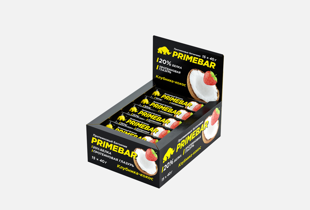 Изображение товара Протеиновый батончик PRIMEBAR Клубника-кокос