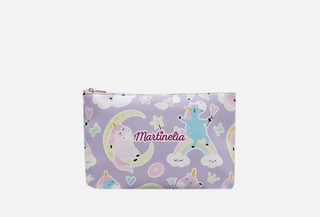 Изображение товара Детская косметичка на молнии Martinelia сиреневая с единорогами