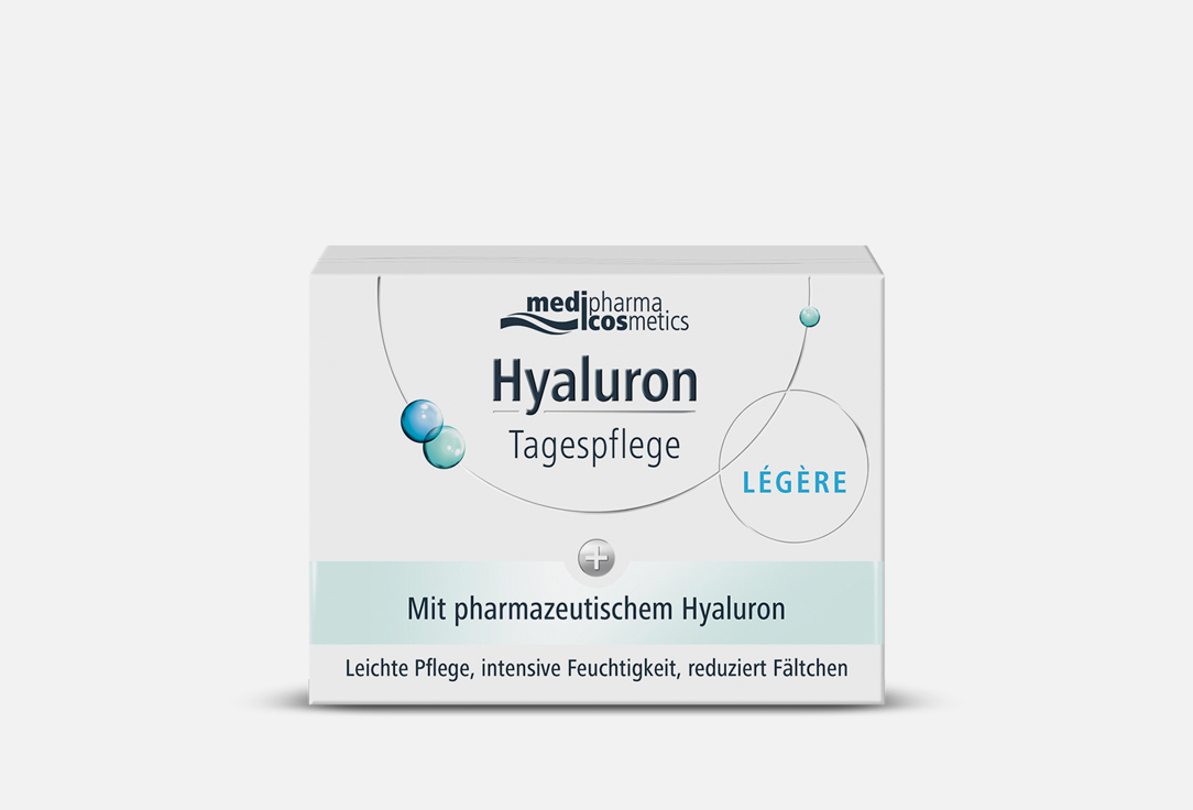 Крем для лица дневной легкий Medipharma Cosmetics Hyaluron Tagespflege Legere  