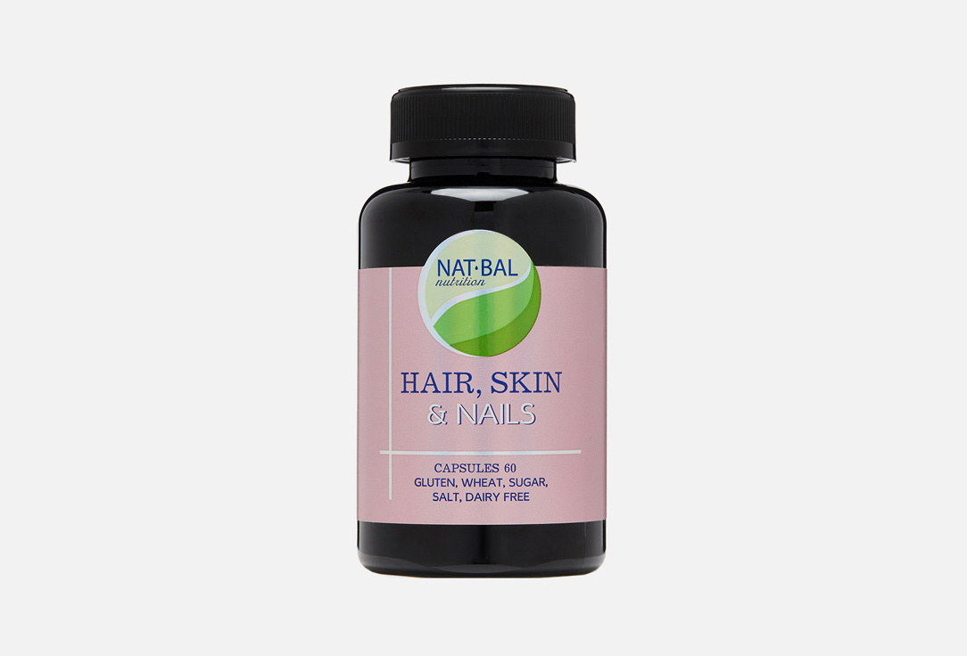 Биологически активная добавка NAT BAL NUTRITION Skin, Hair & Nails 60 шт биологически активная добавка beauty therapy skin 28 шт