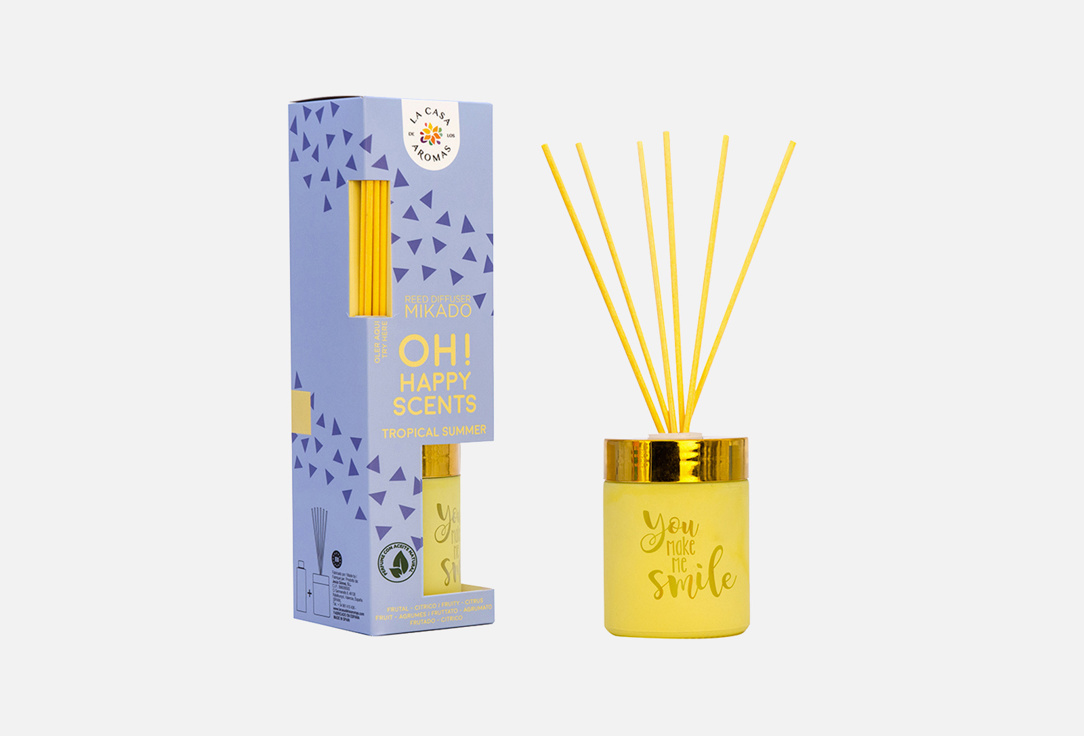 

Ароматизатор воздуха с палочками, Тропическое лето LA CASA DE LOS AROMAS, MIKADO TROPICAL SUMMER 100 мл