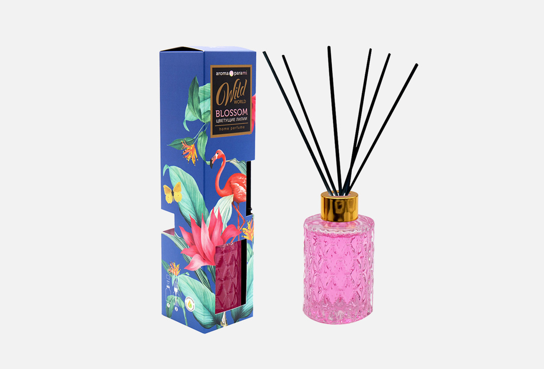 Ароматизатор воздуха с палочками, цветущие лилии Aroma para mi Wild World BLOSSOM 