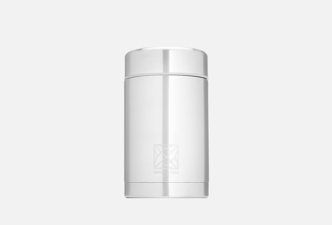 Термос-контейнер для еды SANTAI LIVING Cube, серебристый 500 мл cube фляга acid feather 500мл цвет белый