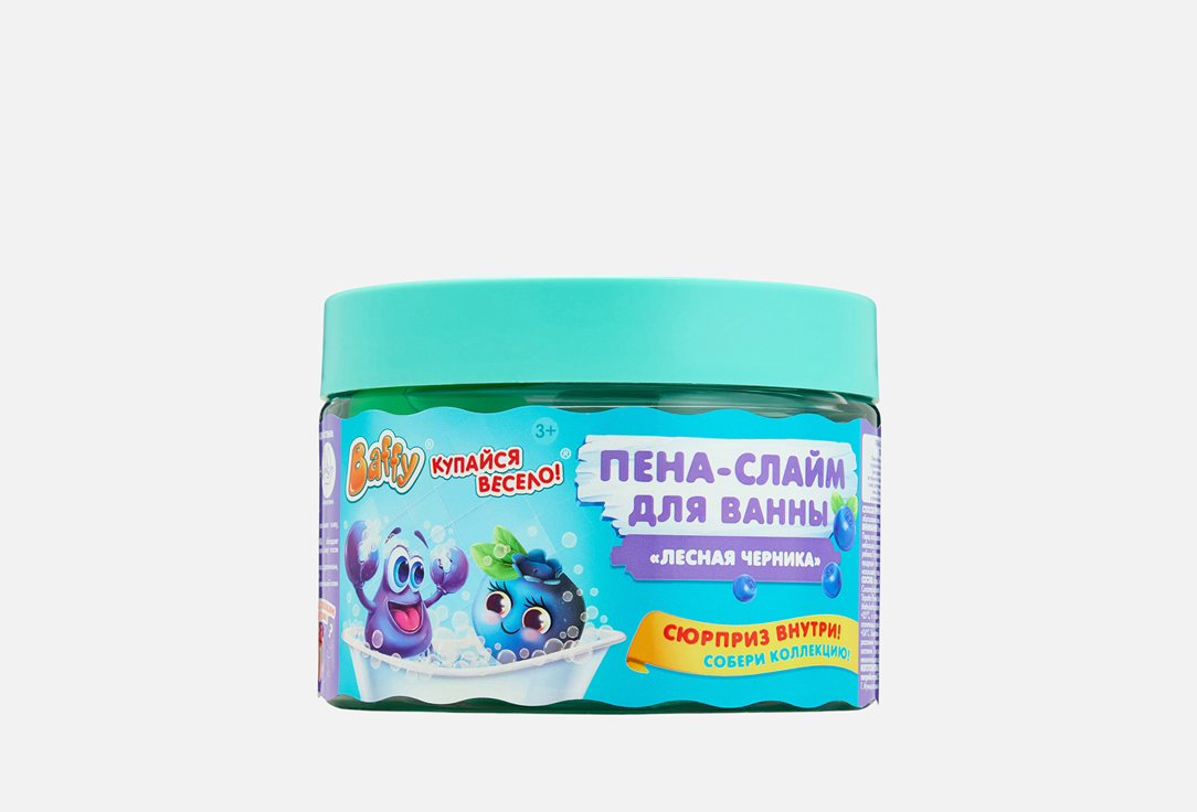 Изображение товара Детская пена-слайм для ванны с сюрпризом Лесная черника 300 мл Baffy