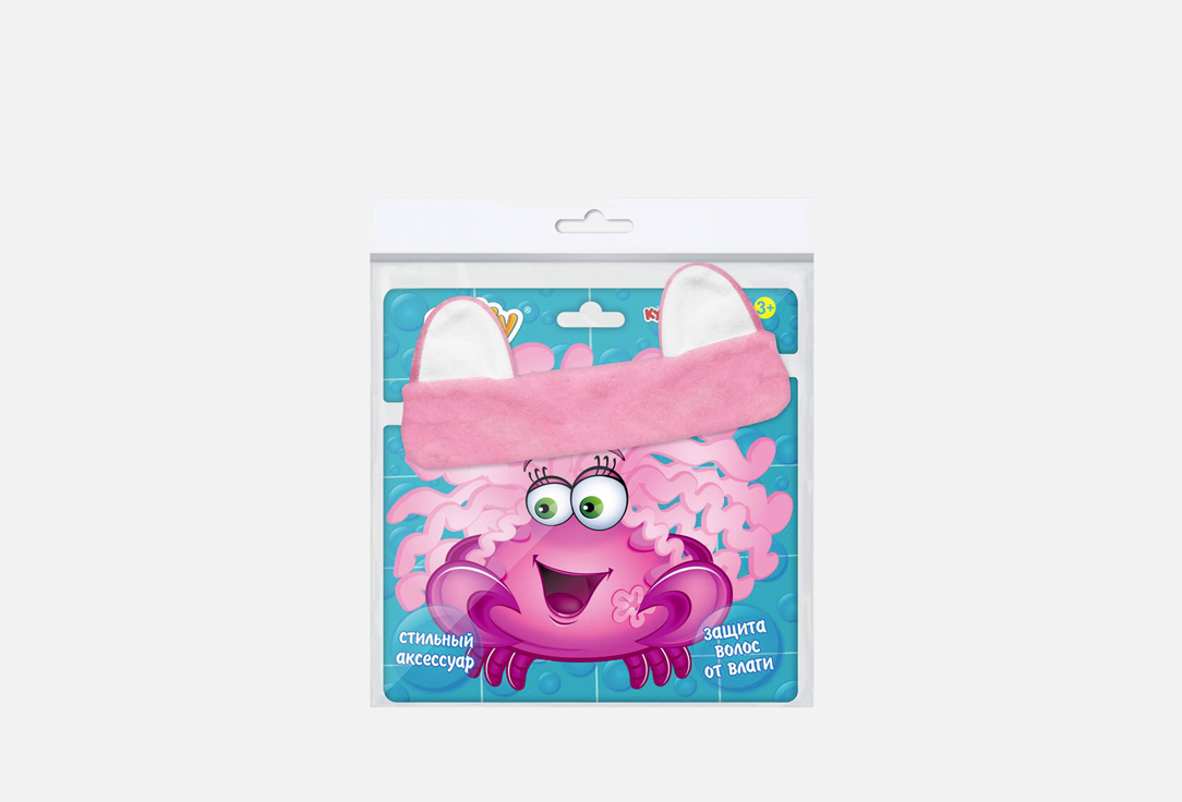 Повязка-резинка на голову "Милые ушки" Baffy нежно-розовый 