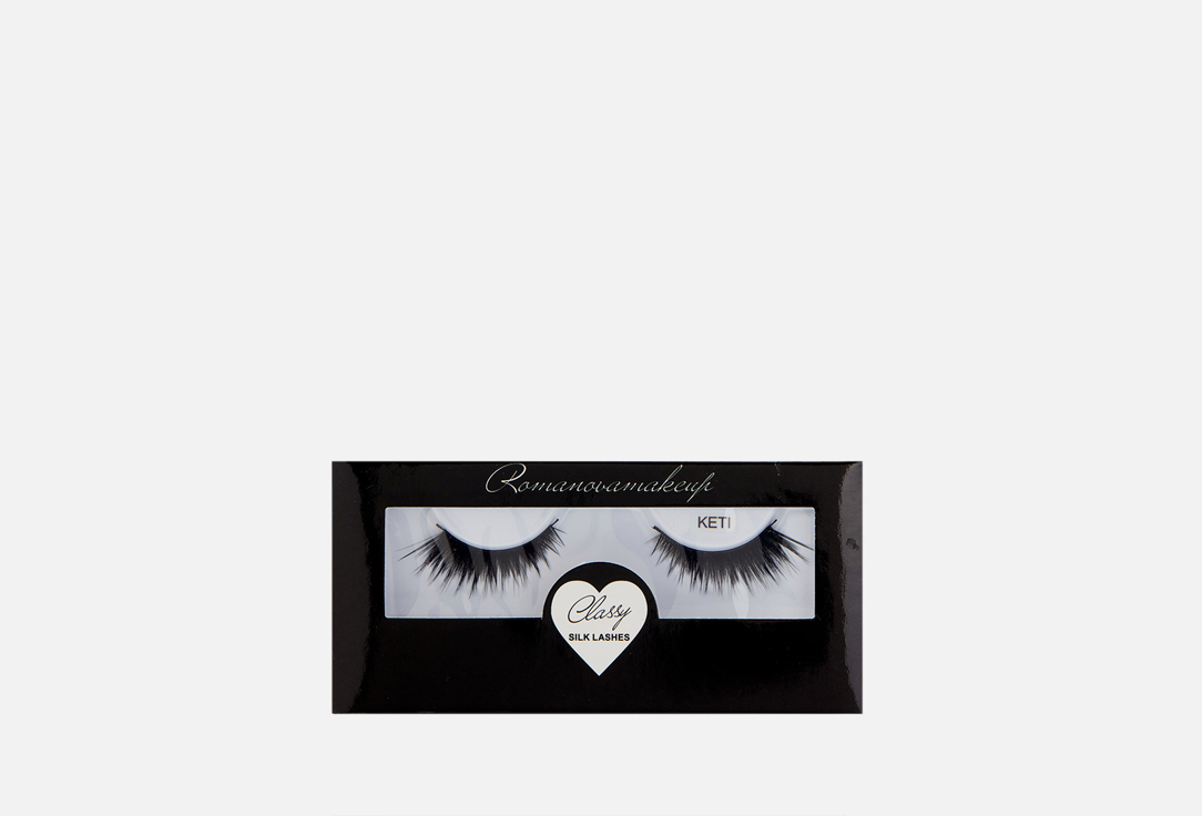 

Шелковые ресницы ROMANOVAMAKEUP, Classy Silk Lashes KETI 2 шт