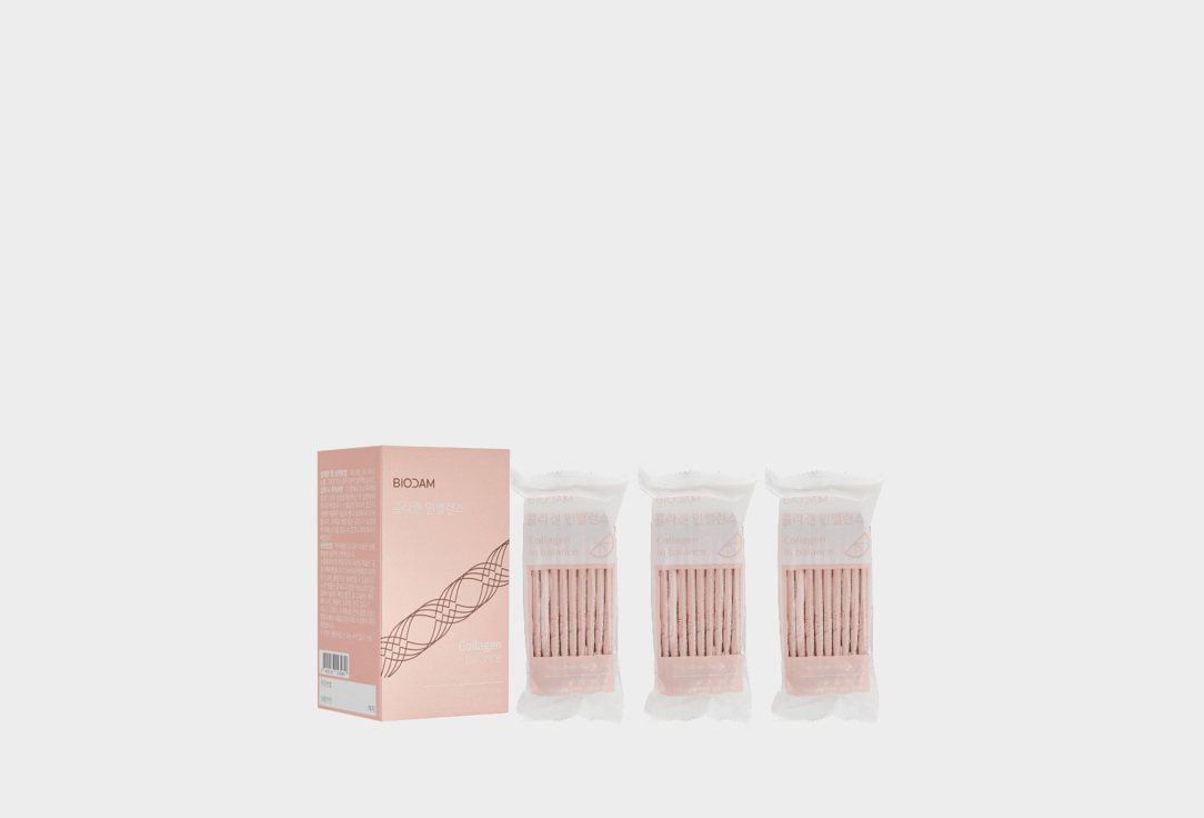 

Коллаген с витамином С, пробиотиками BIODAM, Collagen in balance в стиках 30 шт