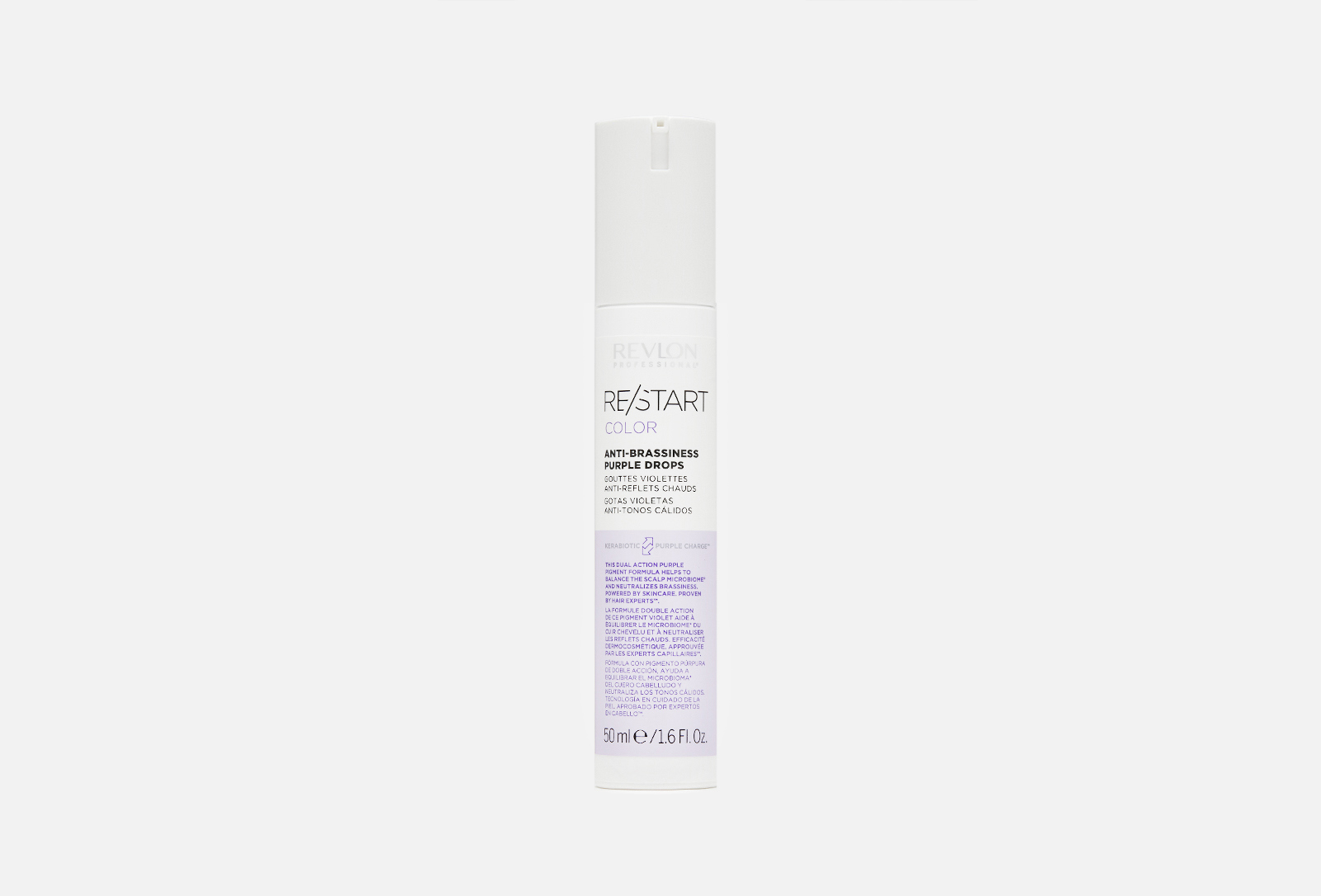Revlon Professional Фиолетовые капли для усиления и поддержки холодных оттенков Re/Start Color Anti-Brassiner Purple Drops 50 мл — купить, цена в Москве