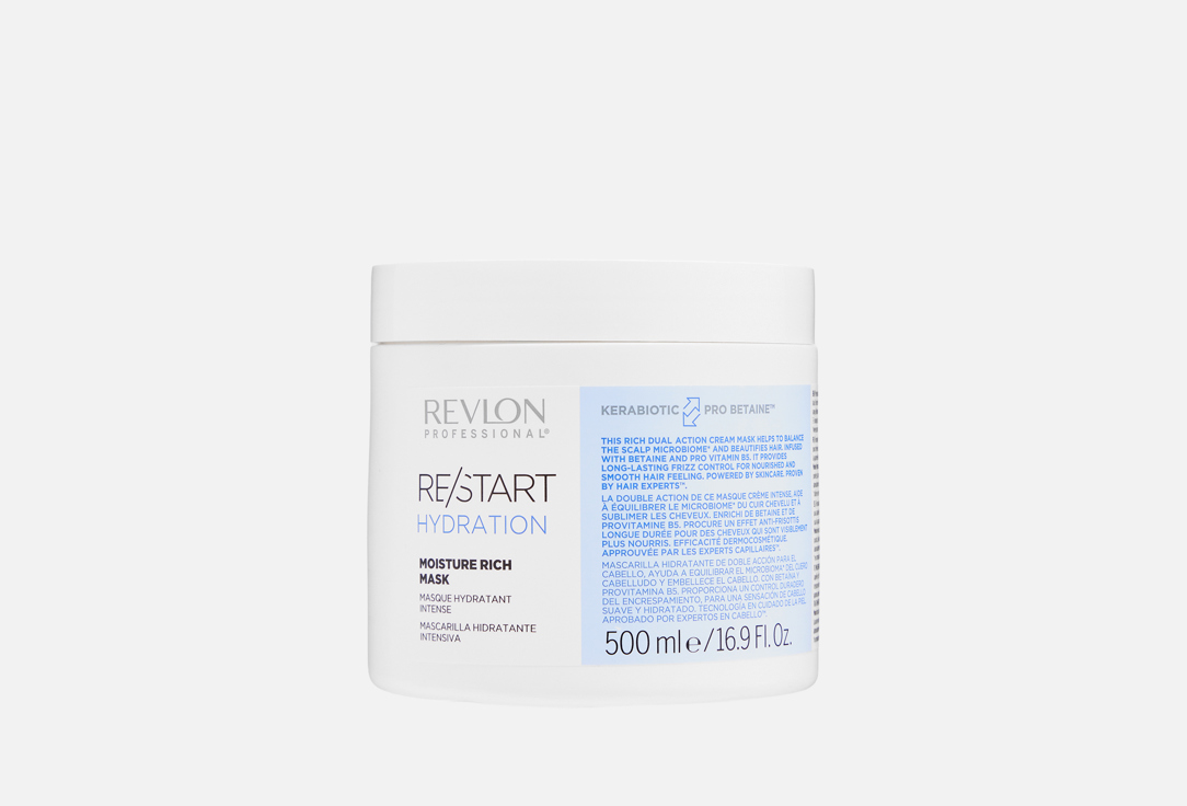 Изображение товара Маска для волос Revlon Professional Re/Start Hydration 500 мл для восстановления и укрепления волос