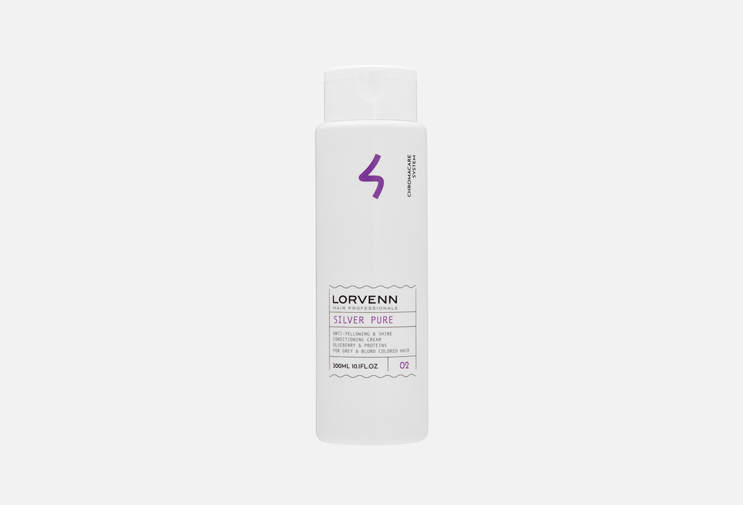 Изображение товара Нейтрализующий крем-кондиционер LORVENN SILVER PURE ANTI-YELLOWING & RADIANCE