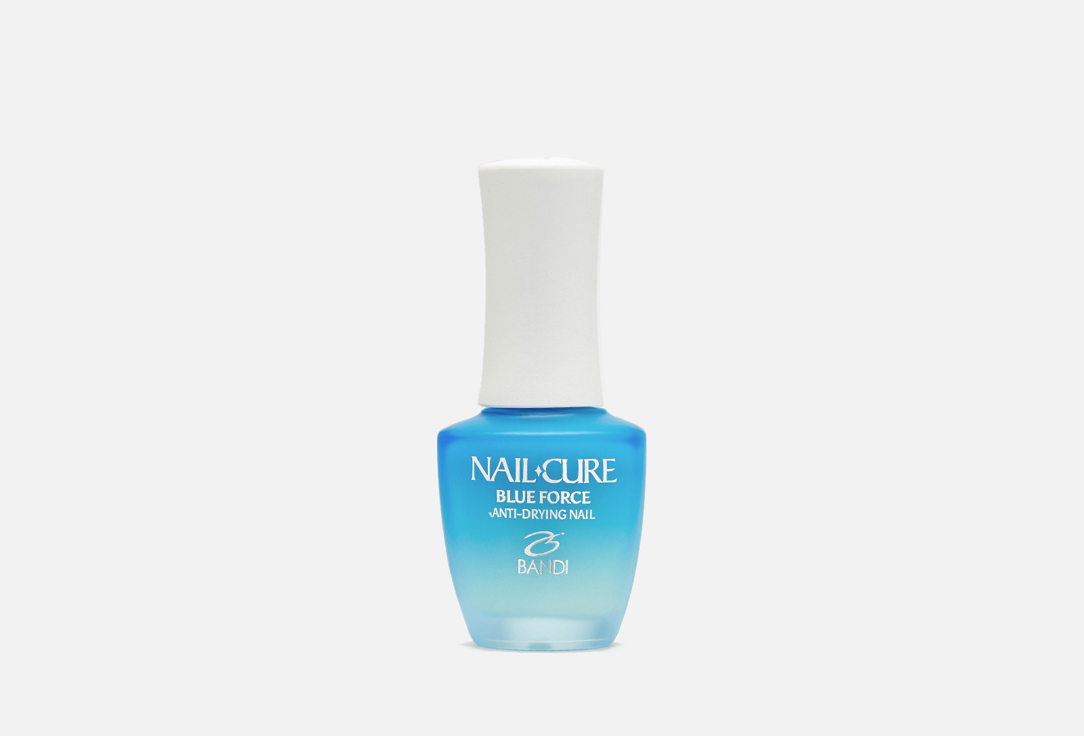 Укрепляющее покрытие для деформированных ногтей «Мощь океана» BANDI Nail Cure Blue Force 14 мл укрепитель для ногтей bandi покрытие для ногтей укрепляющее ultra cure cc nude