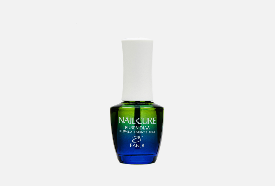Увлажняющее и выравнивающее покрытие для ногтей BANDI Nail Cure Puren Diaa 14 мл покрытие для укрепления ногтей bandi nail cure blue force мощь океана 14 мл