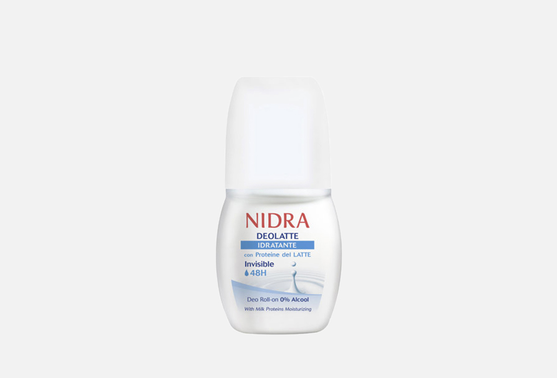 Дезодорант роликовый NIDRA MILK PROTEINS 50 мл дезодоранты nidra дезодорант аэрозоль освежающий с молочными протеинами