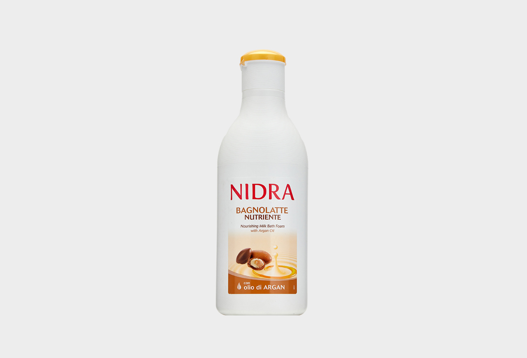 цена Пена-молочко для ванны с аргановым маслом питательная NIDRA MILK BATH FOAM WITH ARGAN OIL 750 мл