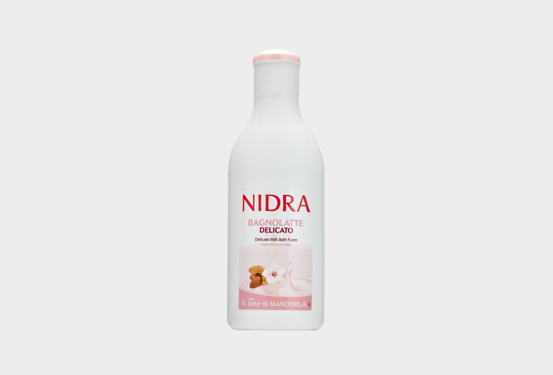 Пена-молочко для ванны с миндальным молоком деликатное NIDRA MILK BATH FOAM WITH ALMOND MILK 750 мл пена для ванны nidra almond milk 750мл