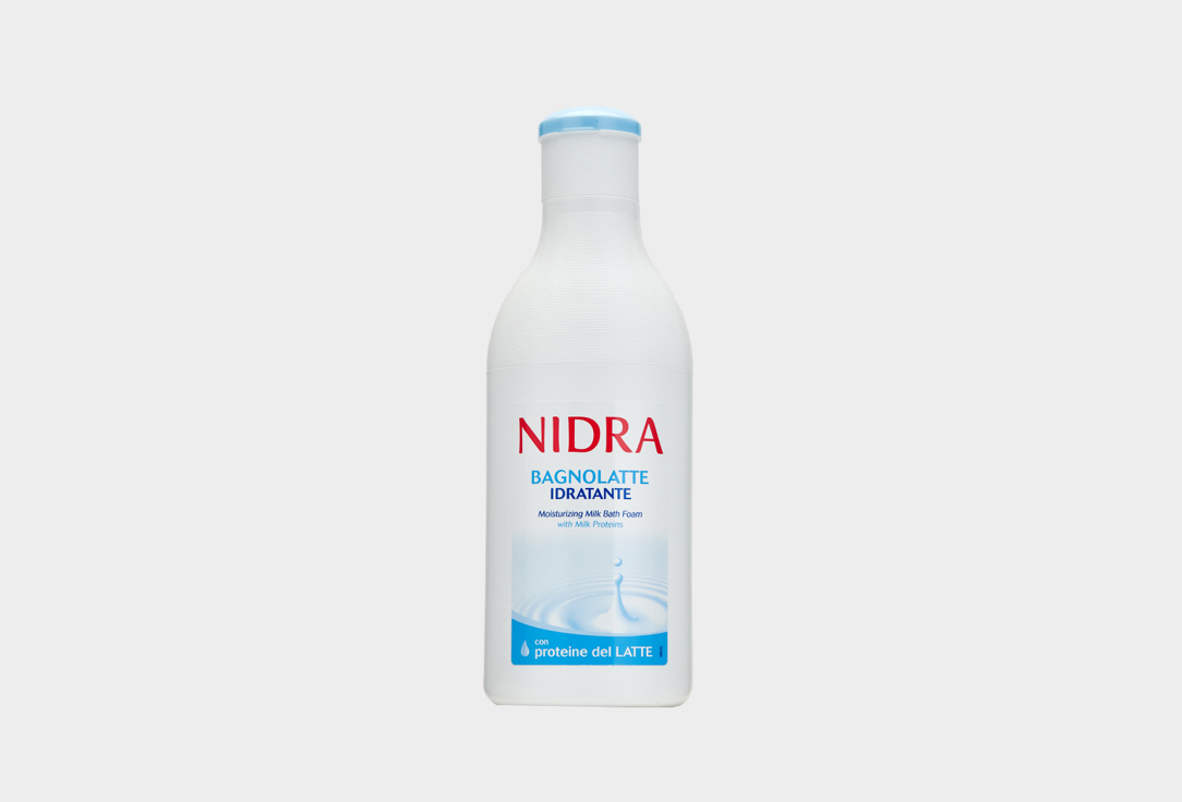 Пена-молочко для ванны с молочными протеинами увлажняющая NIDRA MILK BATH FOAM WITH MILK PROTEINS 750 мл пена для ванны nidra almond milk 750мл
