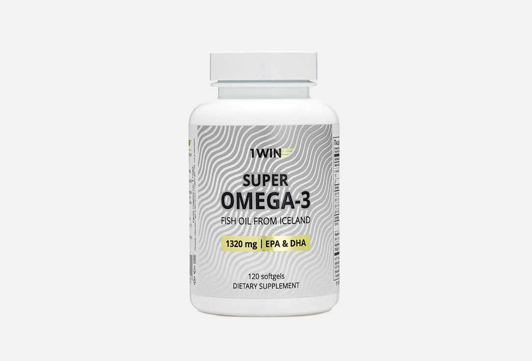 Омега 3 1WIN Super omega-3 1320 мг в капсулах 120 шт 1win комплекс омега 3 900 мг 270 капсул 1win omega