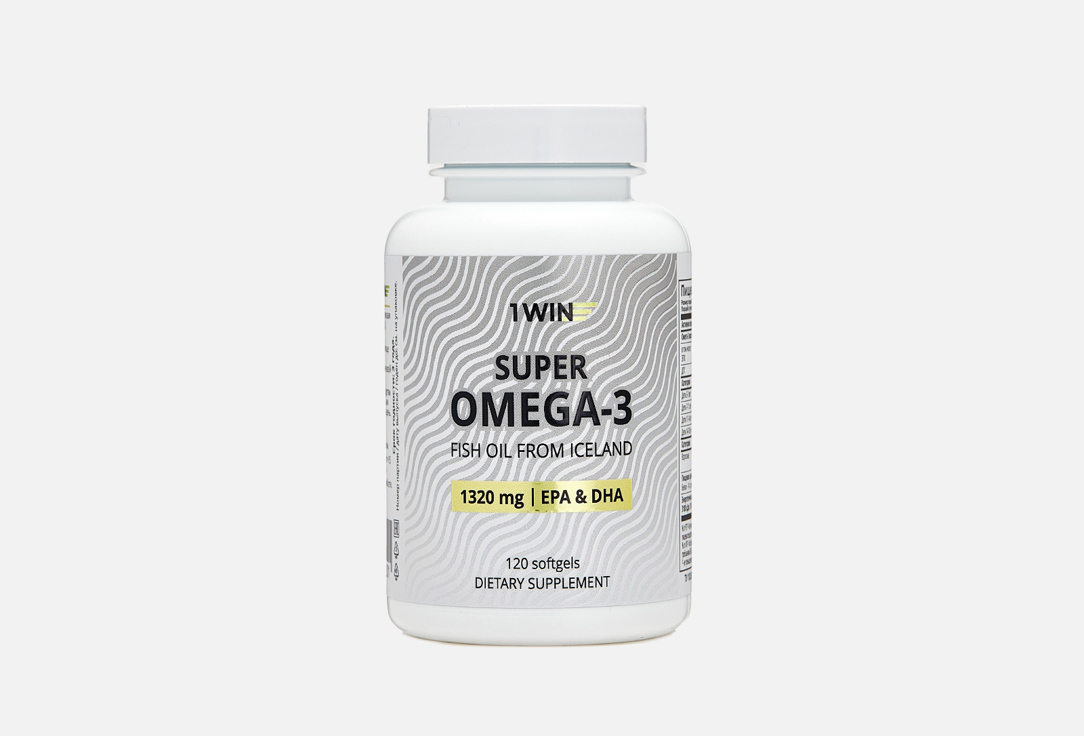 

омега-3 1WIN, Super omega-3 1320 мг в капсулах 120 шт