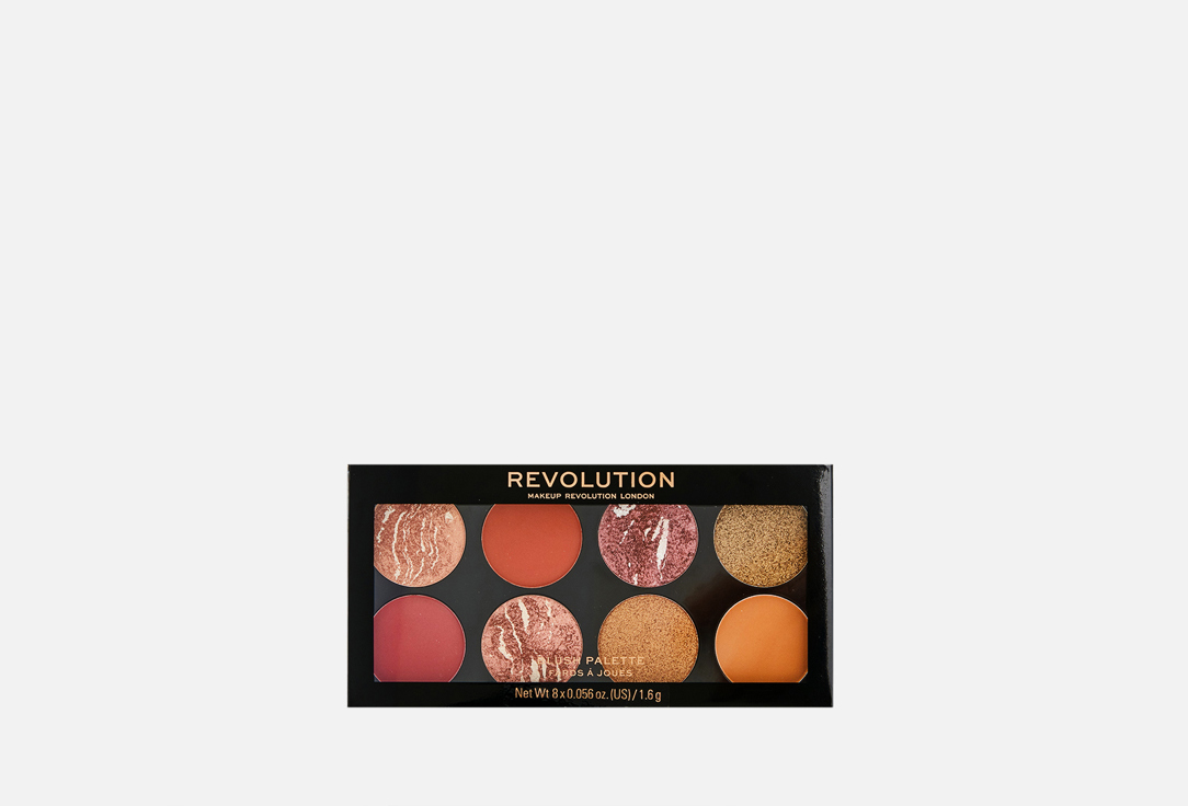 Палетка румян MAKEUP REVOLUTION Ultra blush palette golden soul 12.8 г ofra pro makeup palette lipstick