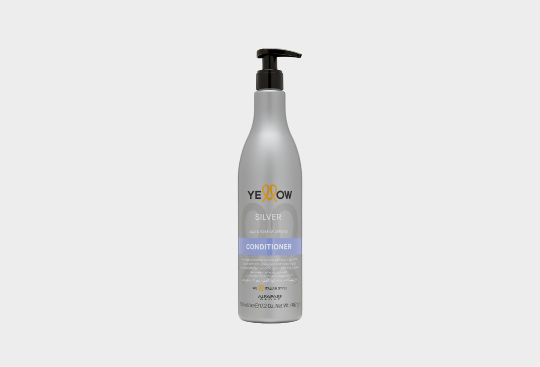 

Анти-жёлтый кондиционер для холодного блонда и седых волос YELLOW PROFESSIONAL, SILVER CONDITIONER 500 мл