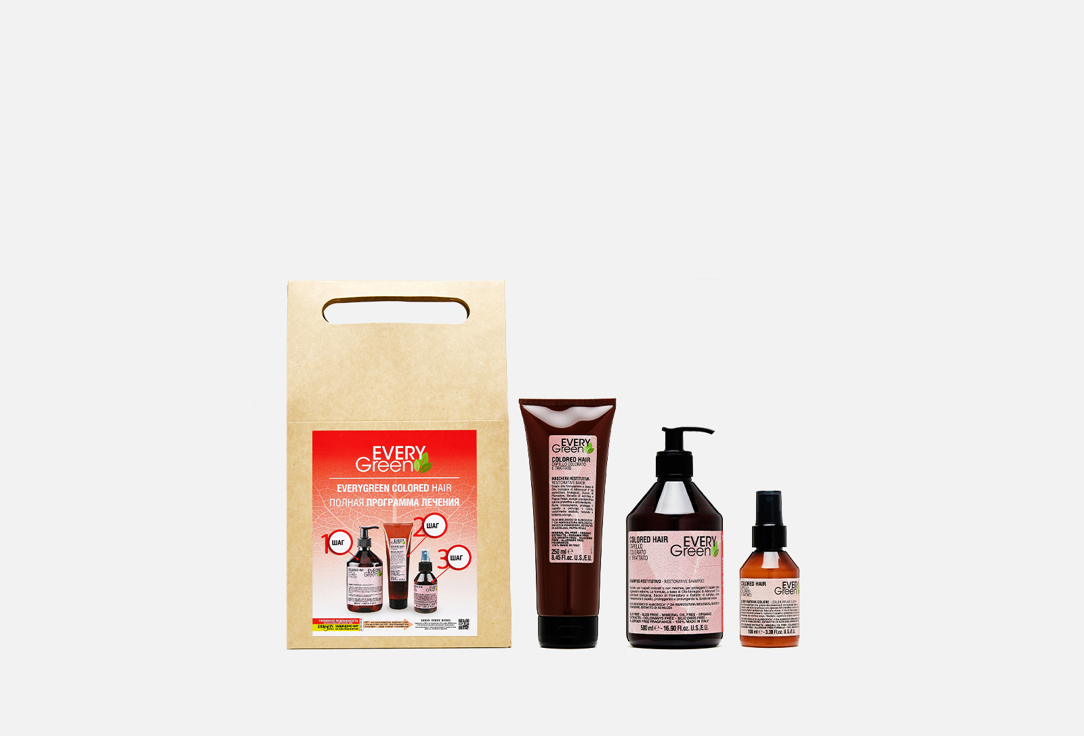

Набор продуктов для окрашенных волос DIKSON EVERYGREEN, Complete treatment Restorative program 1 шт