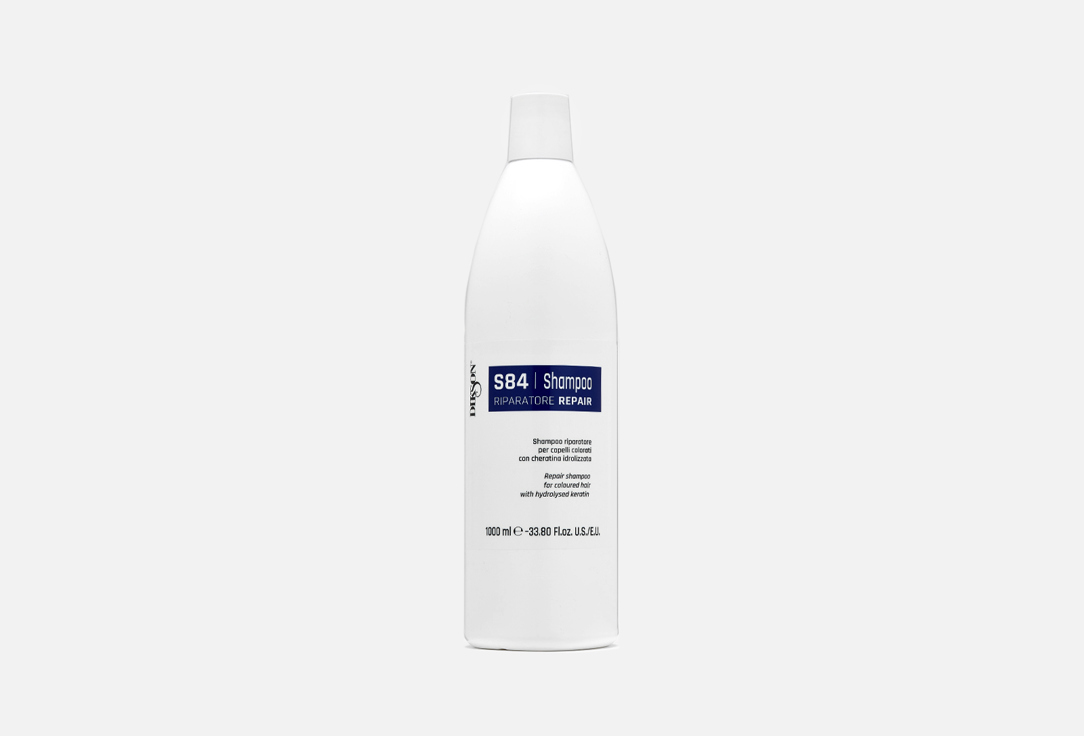 Питательный шампунь с кератином DIKSON S84 Repair Shampoo 1000 мл шампунь увлажняющий восстанавливающий омега 1000мл