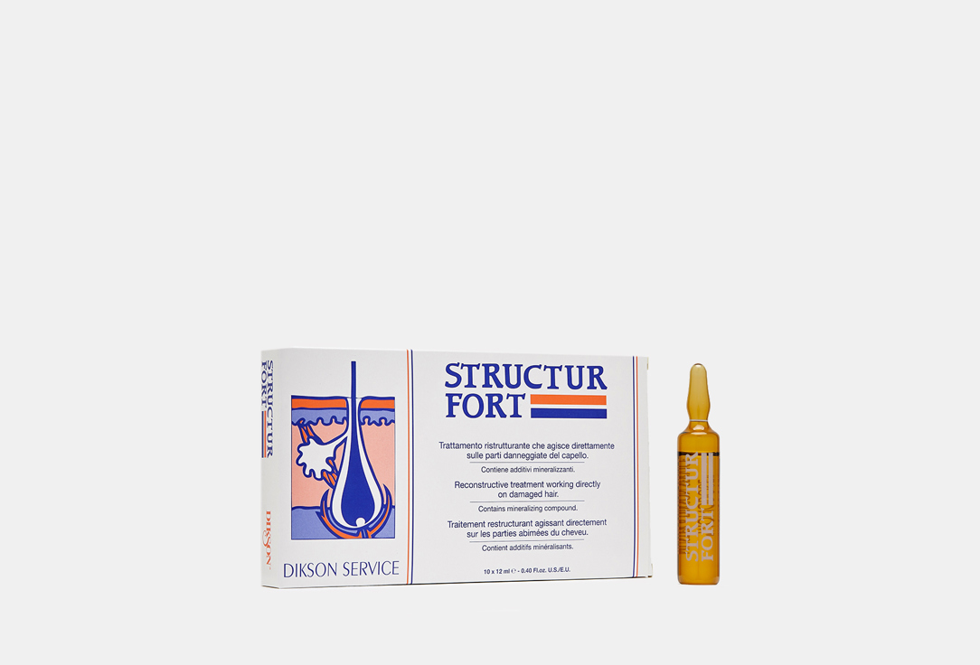 Комплекс, восстанавливающий структуру волос DIKSON STRUCTUR FORT 120 мл dikson средство для волос setamyl 12 х 12 ампул dikson лечебные средства