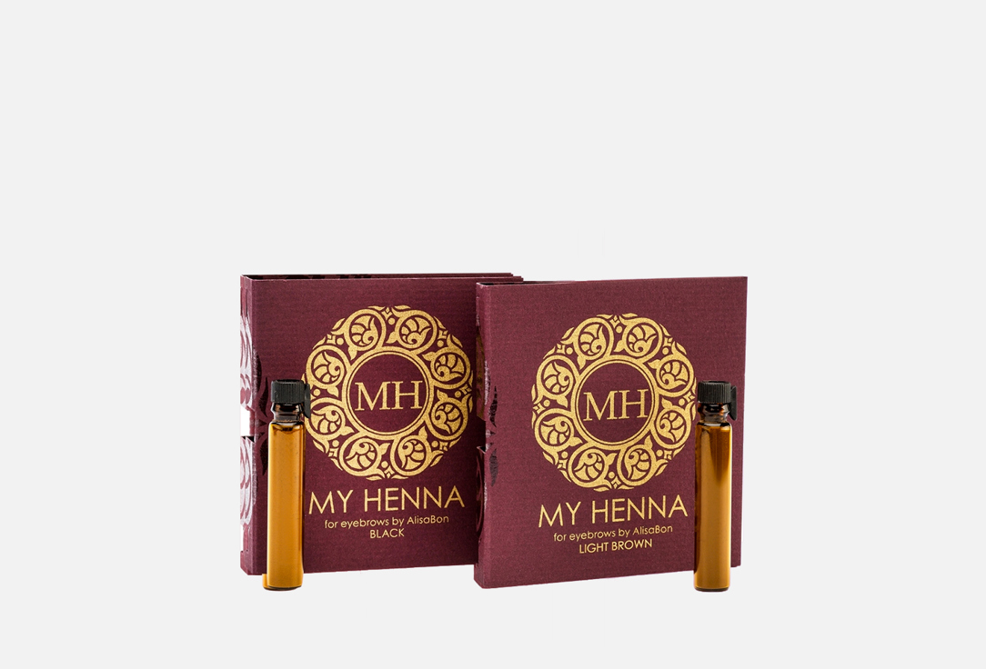 Набор для окрашивания бровей для шатенок (2 цвета для смешивания) Alisa Bon My Henna 