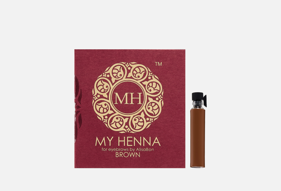 

Хна для окрашивания бровей ALISA BON, Коричневый, My Henna 2 мл