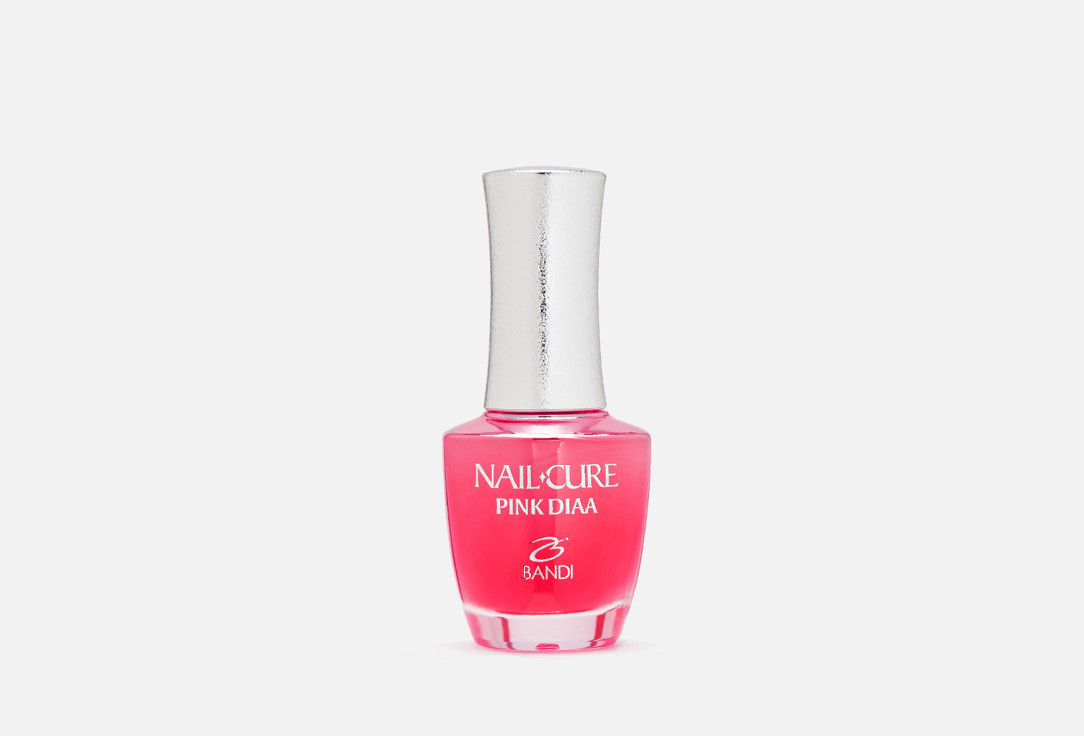 Укрепляющее покрытие для тонких и поврежденных ногтей BANDI Nail Cure Pink Diaa 14 мл укрепитель для ногтей bandi покрытие для ногтей укрепляющее ultra cure cc nude