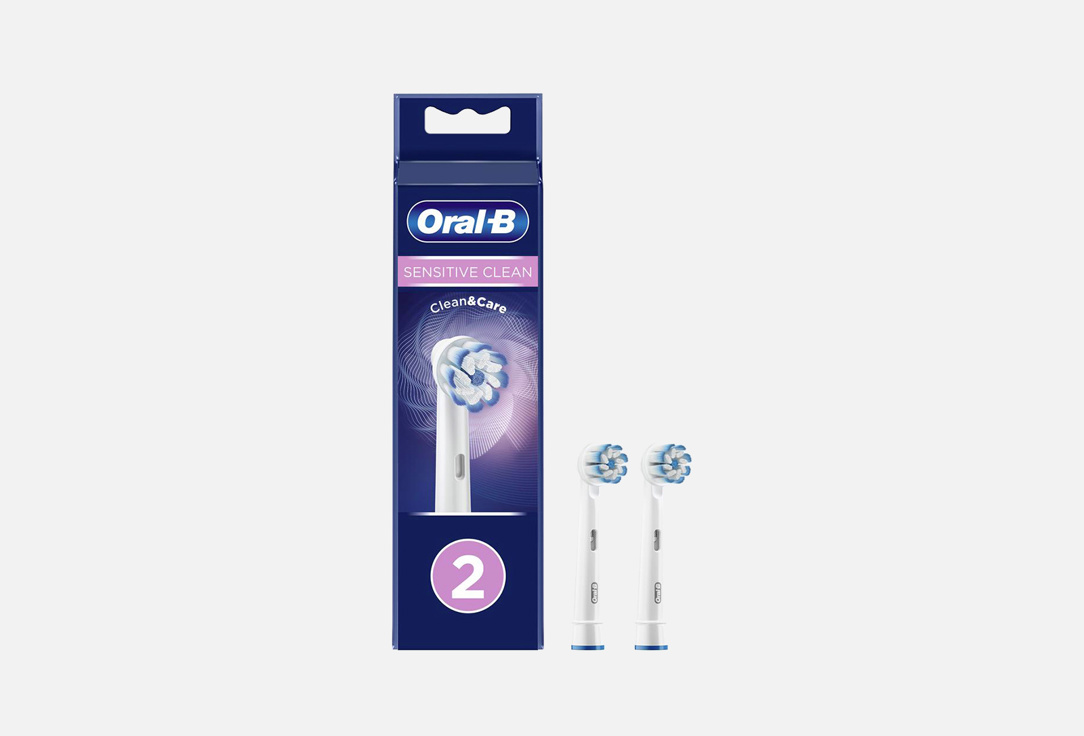цена Насадки для электрической зубной щетки ORAL-B Sensitive Clean 2 2 шт