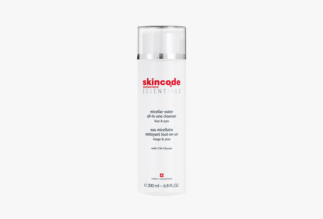 Мицеллярная вода SKINCODE Micellar Water 200 мл молочко skincode exclusive cellular очищающее 200 мл