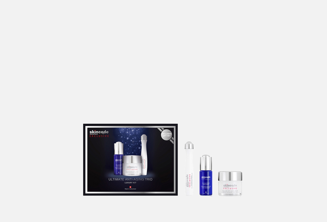 Подарочный Набор "Совершенное трио антивозрастных средств" SKINCODE Ultimate anti-aging trio Luxury Kit 